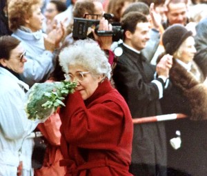 Potsdamer Platz, 12.11.89. In West Berlin for the first time in 28 years [photo by Lisa Osborne]